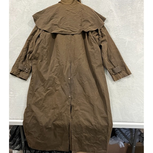 Sydney Oilskin Coat Mens 2XLCanvas Wax‎ Duster Equestrian Western Australian VTG - Picture 2 of 15